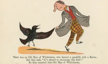 Es war ein alter Mann aus Whitehaven, der einen Quadrille mit einem Raben tanzte, aus 