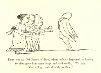 Es war eine alte Person von Bow, die niemand kannte