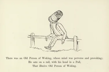 Es war eine alte Person aus Woking, deren Geist pervers und provokant war