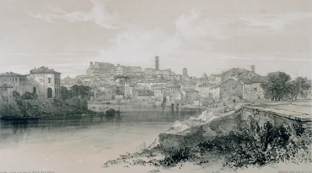 Ansichten von Rom und seiner Umgebung: Rom von der Via Porta San Paolo