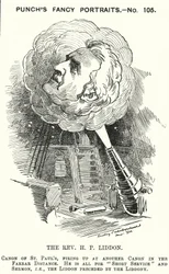 Punch-Karikatur: Henry Liddon, englischer Theologe (Stich)