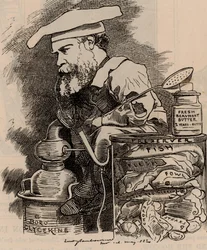 Karikatur von Frederick Settle Barff in der Serie Punch