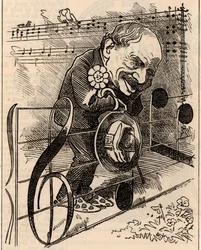 Karikatur von Julius Benedict