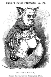 Phineas Taylor Barnum 1810-1891, amerikanischer Schausteller, 1884
