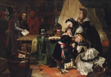 Der letzte Abschied von Marie Antoinette und ihrem Sohn, 1856