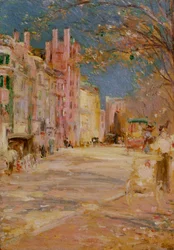 Straßenszene in Boston (Boston Common)