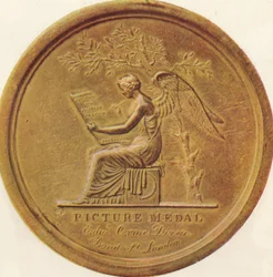 Die Schlachten der britischen Armee von 1808 bis 1814 - Bildmedaille, 1815, 1910