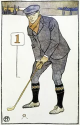 Kalender: "Golf Calendar" von Edward Penfield