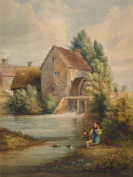 Eine Wassermühle in Warwickshire