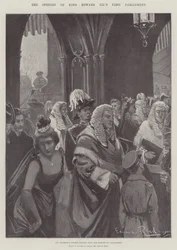 Die Eröffnung des ersten Parlaments von König Edward VII