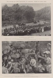 Die Rückkehr von Lord Kitchener nach England, Szenen im Hyde Park