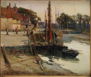 Ein kornisches Fischerdorf, 1900