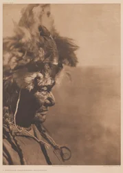 Ein Medizin-Kopfschmuck - Blackfoot