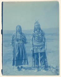 Piegan Mann und Frau