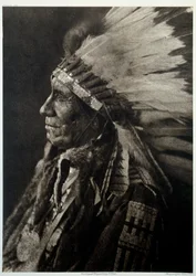 Indianer Amerikas: Porträt eines Indianerhäuptlings