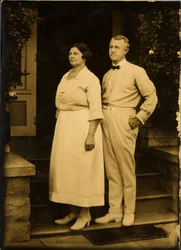 Mama und Papa an ihrem Hochzeitstag