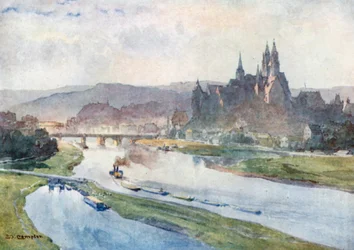 Meißen von der Elbe