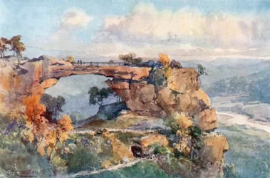 Felslandschaft (Prebischtor) in der Sächsischen Schweiz