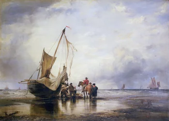 Hog-Boot am Strand, Brighton