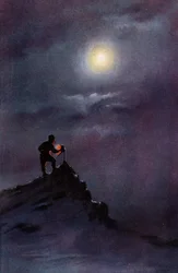 Birdie Bowers liest das Thermometer auf der Rampe ab, 6. Juni 1911, 1913