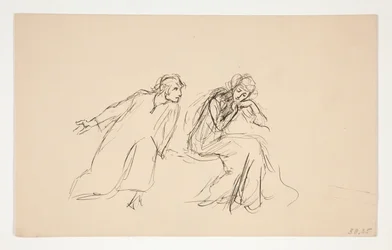 Angelo und Isabella (Studie für .1104) - Akt II, Szene IV, Maß für Maß