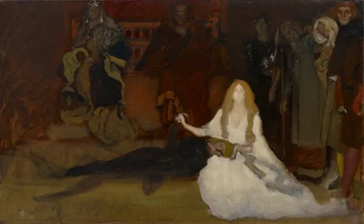 Kompositionsstudie für Die Theaterszene in Hamlet, Akt III, Szene II