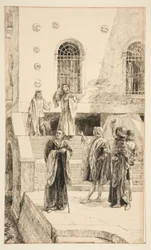 Exuent Salarino und Salanio, aus Akt I, Szene i, Der Kaufmann von Venedig
