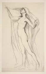 Figurenstudie für Wandgemälde im State Capitol Gebäude in Harrisburg, Pennsylvania, 1902-1911 (vollendet von John Singer Sargent)