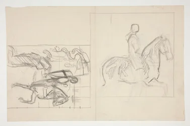 Galahad zieht aus, Studie für Die Suche nach dem Heiligen Gral (Serie von fünfzehn Gemälden für die Boston Public Library, abgeschlossen 1901)