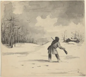 Jäger im Schnee