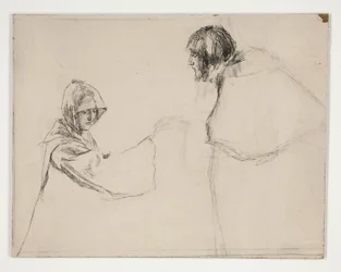 Isabella und der Herzog (Studie für .1108), aus Maß für Maß