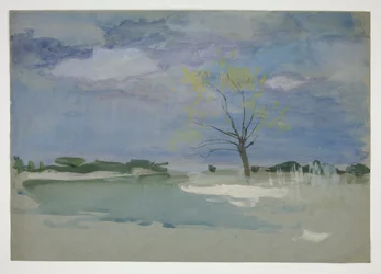 Landschaft mit Baum