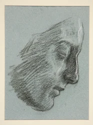 Profil einer jungen Frau