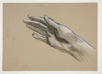 Skizze einer Hand (recto); Kompositionsstudien für ein Stück (?) (verso)