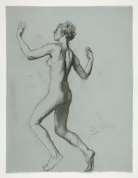 Studie für die Figur von 10 Uhr