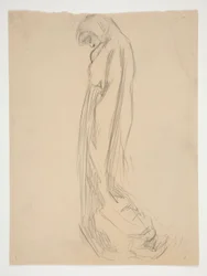 Studie für Figur von 22 Uhr