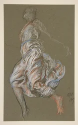 Studie für die Figur von 11 Uhr in