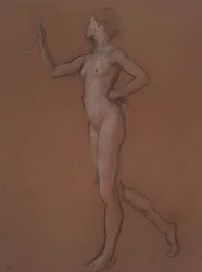 Studie für Figur von 7 Uhr morgens