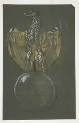 Studie für die Adler-Säulendekoration
