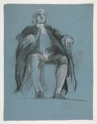 Studie für die Figur von General John Peter Gabriel Muhlenberg