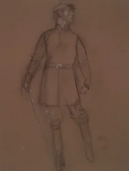 Studie für die Figur eines Bürgerkriegsgenerals