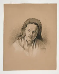 Studie einer Frau