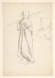 Studie eines Hellebardenträgers, aus König Richard III