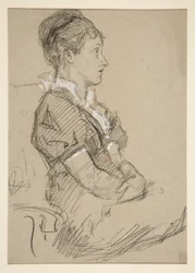Studie von sitzenden Frauen (Mrs. Abbey?)