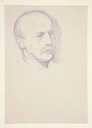 Studie, Porträtkopf eines Mannes, Krönung von Edward VII Porträt
