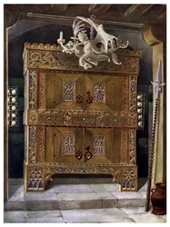 Spätgotischer Schrank, 1910