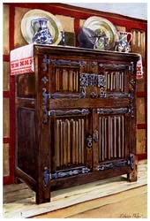 Eichen-Doppelschrank, 1910