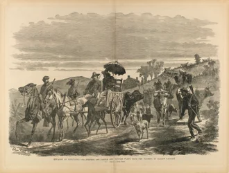 Invasion von Maryland, 1864 - Viehdiebstahl und Plünderung durch Earlys Kavallerie, aus "Der Soldat in unserem Bürgerkrieg"