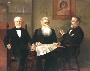 Charles Edwin Wilbour mit zwei Cousins
