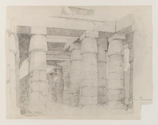Tempel des Khonsu in Karnak, 1887